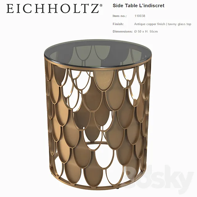 Eichholtz side table L’indiscret 3DS Max Model