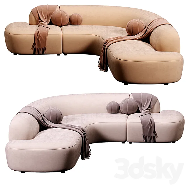 Eichholtz Sofa Bjorn Boucle Sand 3ds Max