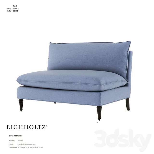EICHHOLTZ Sofa Maxwell 108087 3DSMax File
