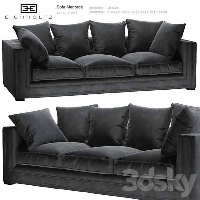 Eichholtz Sofa Menorca 3ds Max