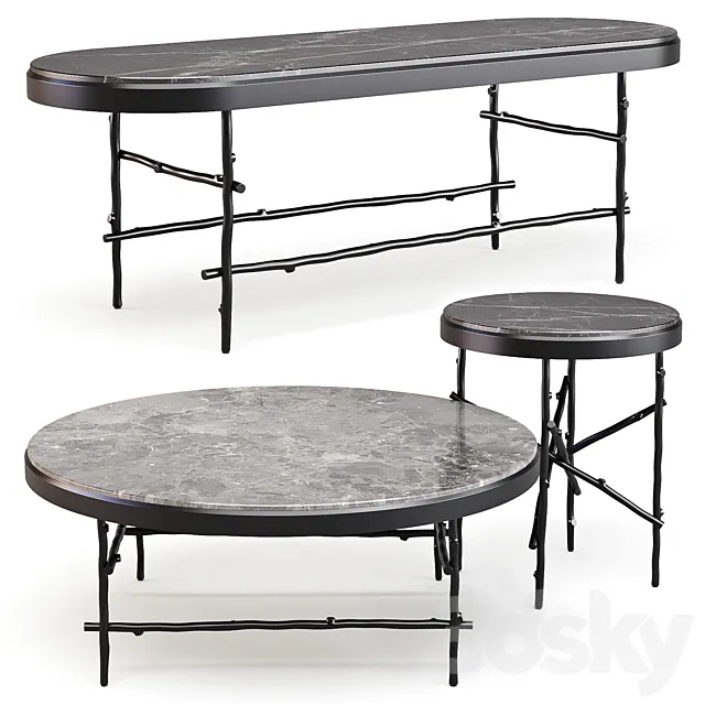 Eichholtz: Tomasso – Coffee and Side Tables 3ds Max