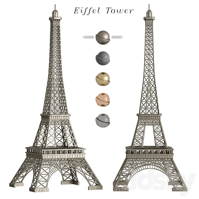 Eiffel tower 3DS Max Model