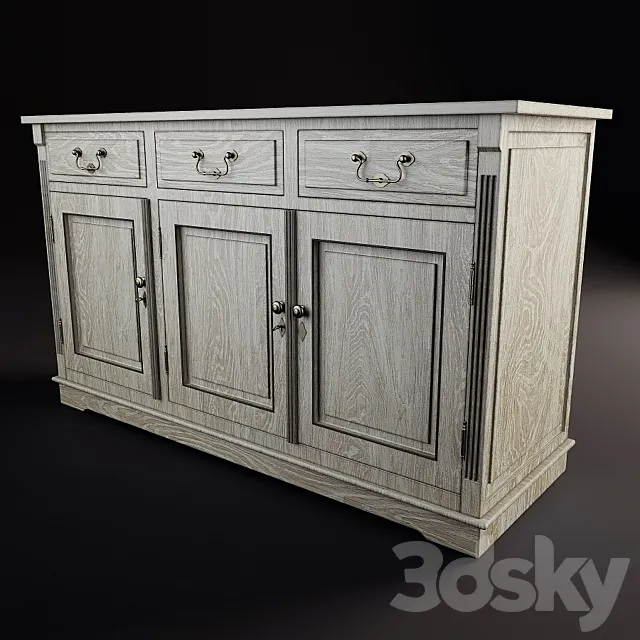 Eihholtz dresser 3 doors 3ds Max