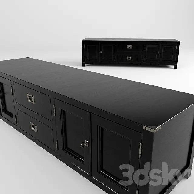 Eihholtz dresser tv military 3DS Max Model