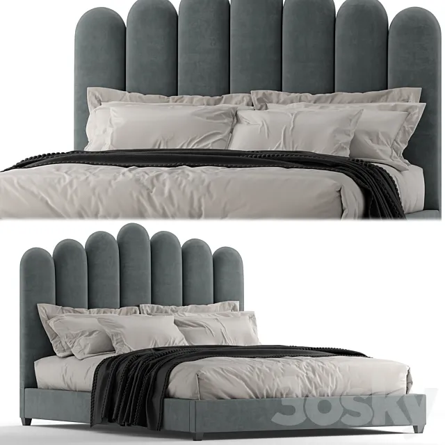 Eleanor queen bed 3ds Max