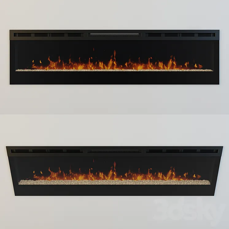 “Electric Fireplace DIMPLEX Prism 74 “”” 3DS Max