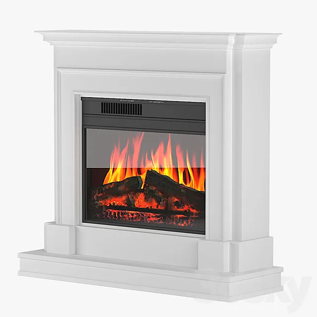 Electric fireplace Newport Jupiter 3DS Max Model