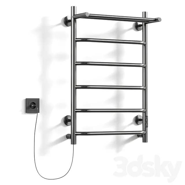 Electric heated towel rail Altasan Horizon 3ds Max