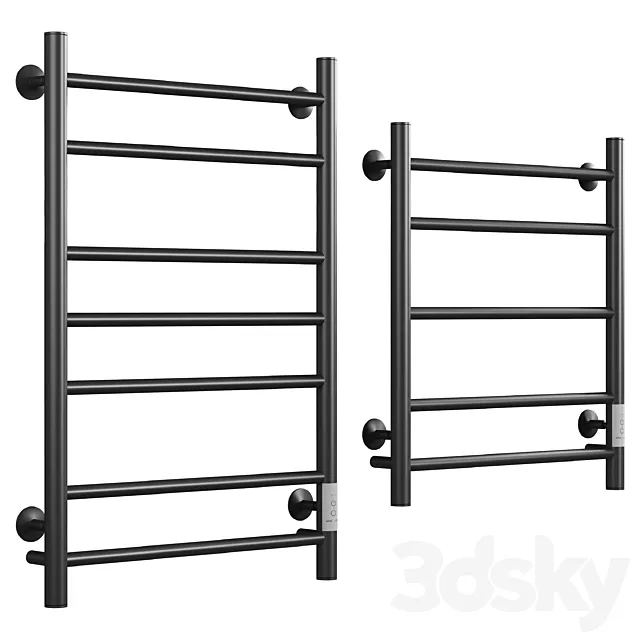 Electric heated towel rail EWRIKA Safo AS3 80×50 black 3ds Max