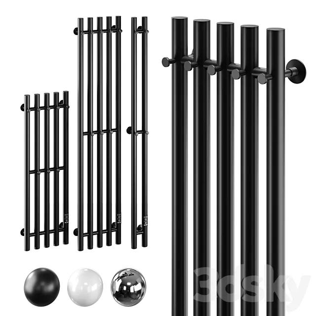 Electric heated towel rail Margroid Inaro 120×24 | 120×90 | 80×24 3ds Max