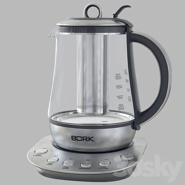 Electric Kettle Bork 3ds Max