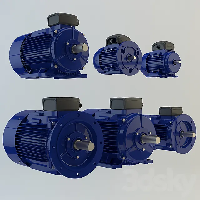 Electric Motor 3DS Max Model