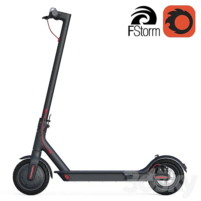 Electric scooter Xiaomi 3DSMax File