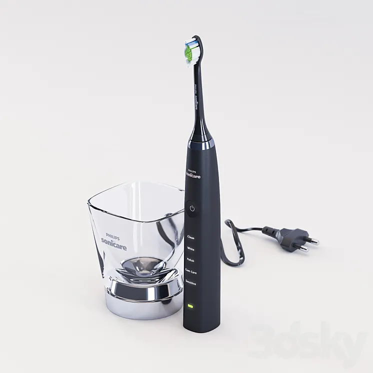 Electric toothbrush 3DS Max