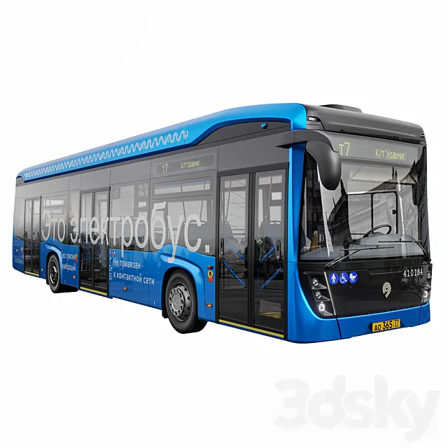 Electrobus Kamaz-6282 3DS Max Model