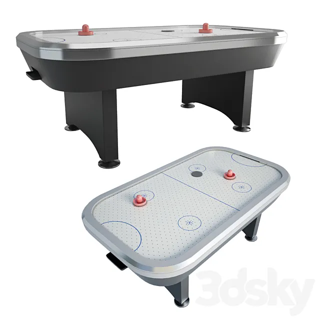 Electronic air hockey 3DS Max Model