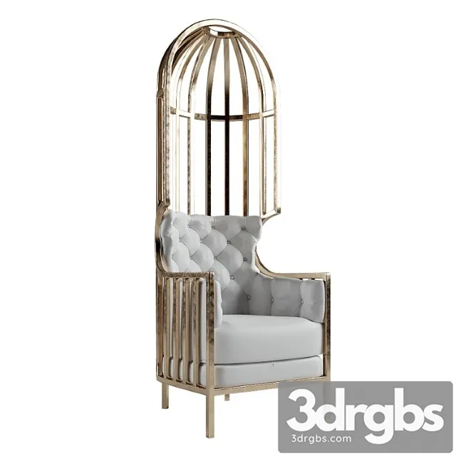 Elegant cage chair eichholtz bora metropolis porter