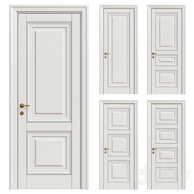 Elegant classic door – interior door 239 3dsMax Model