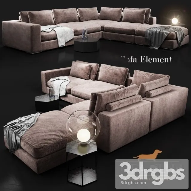 Element DFA Club Sofa 3dsmax Download