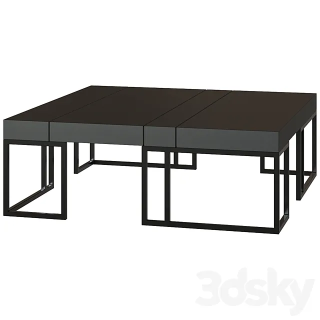 Elements coffee table 3DS Max Model