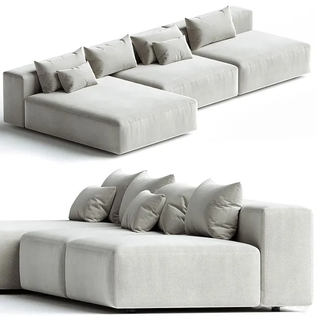 Eleonore 360x170cm modular sofa 3dsMax Model