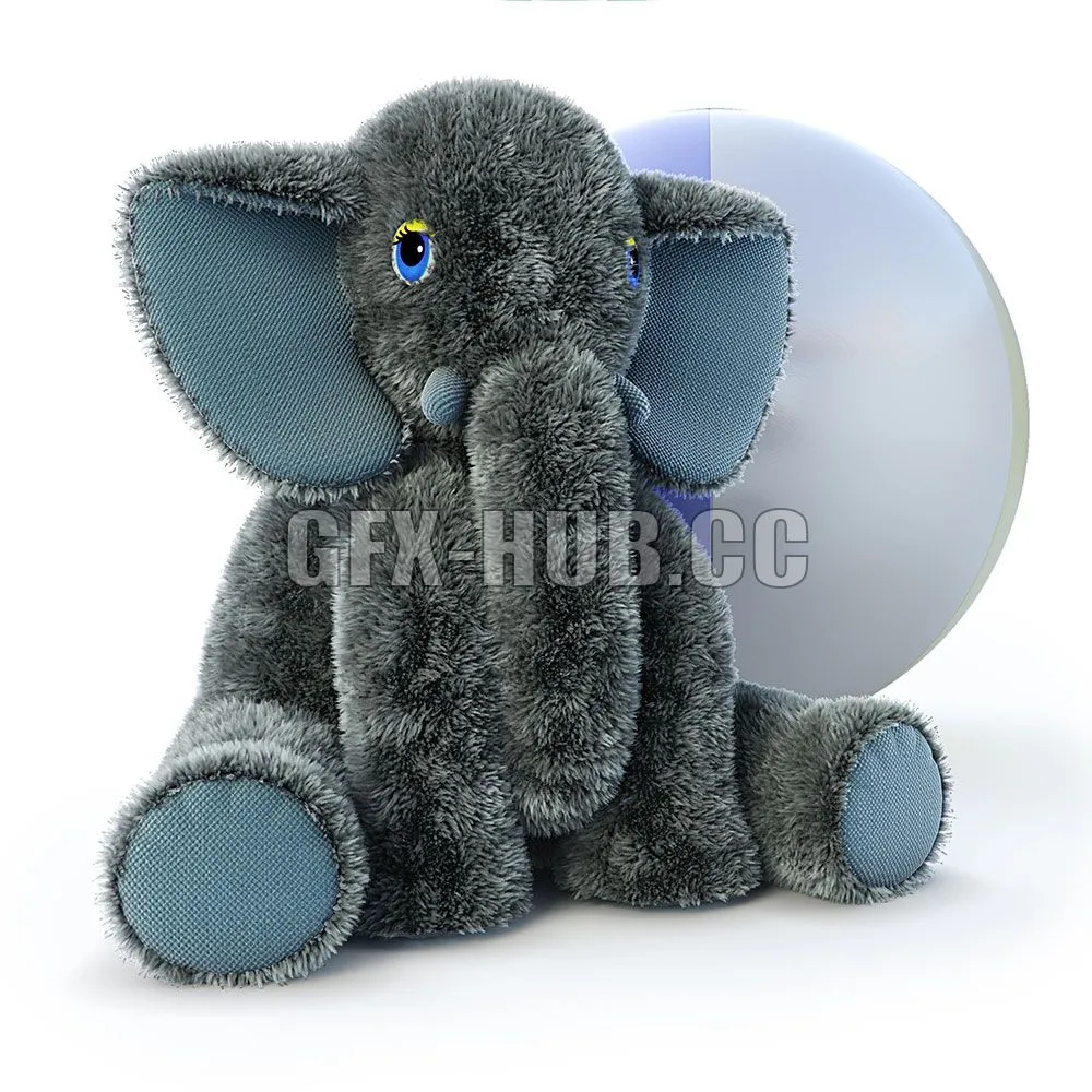 Elephant and Ball 3dsMax Model
