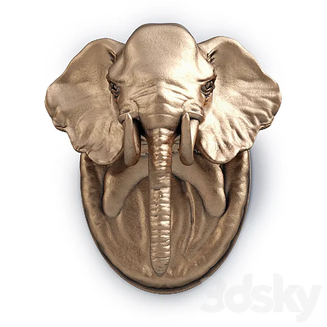 Elephant Head 3ds Max