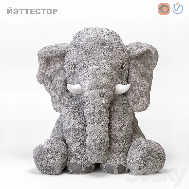 ELEPHANT YETTESTOR IKEA 3DS Max