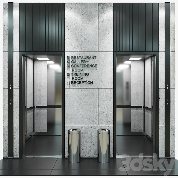 Elevator 8 3DS Max