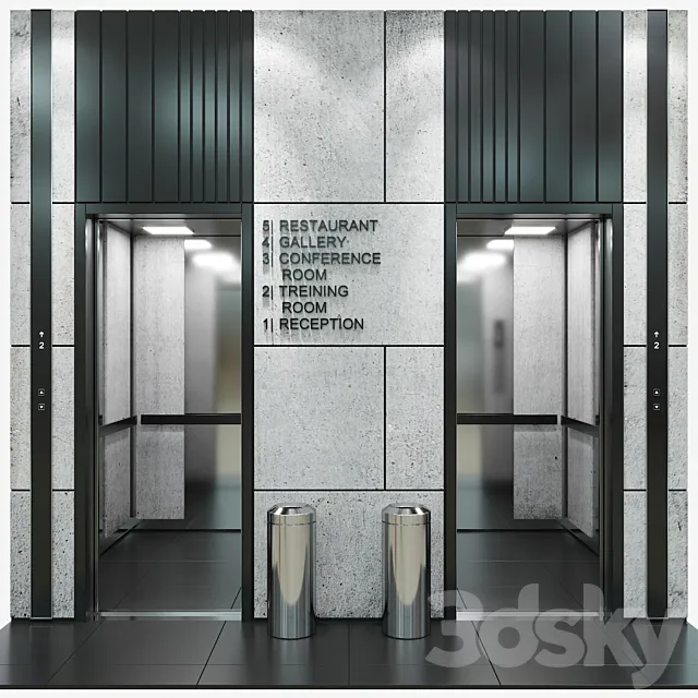 Elevator 8 3DSMax File