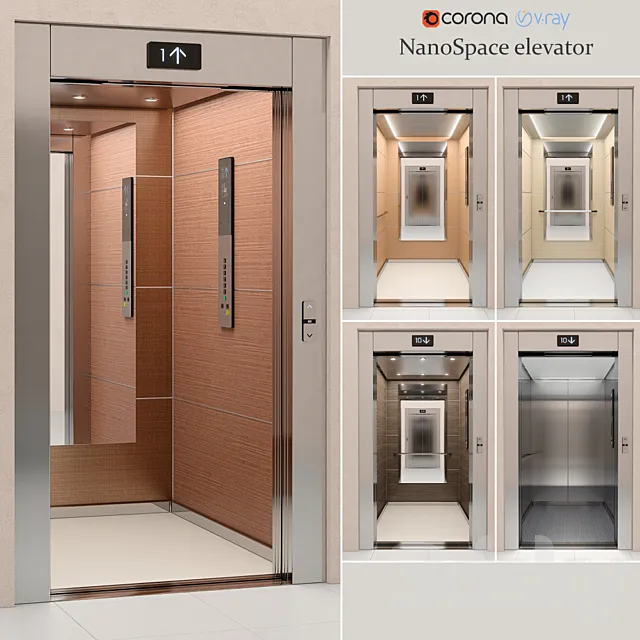 Elevator Kone NanoSpace 3DSMax File