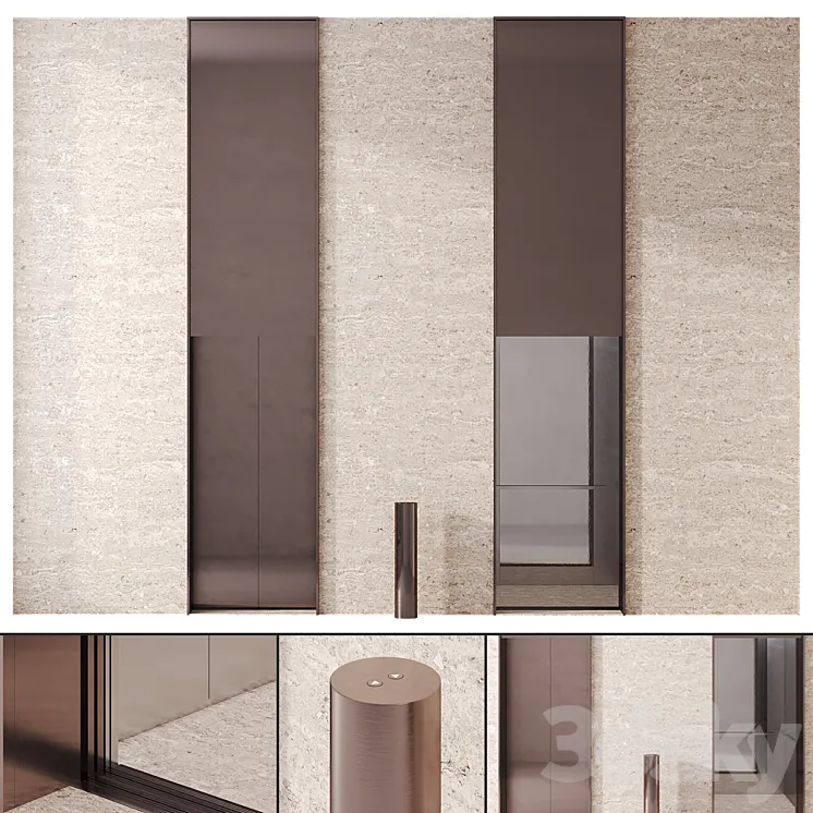 Elevator with bronze 3DS Max Model