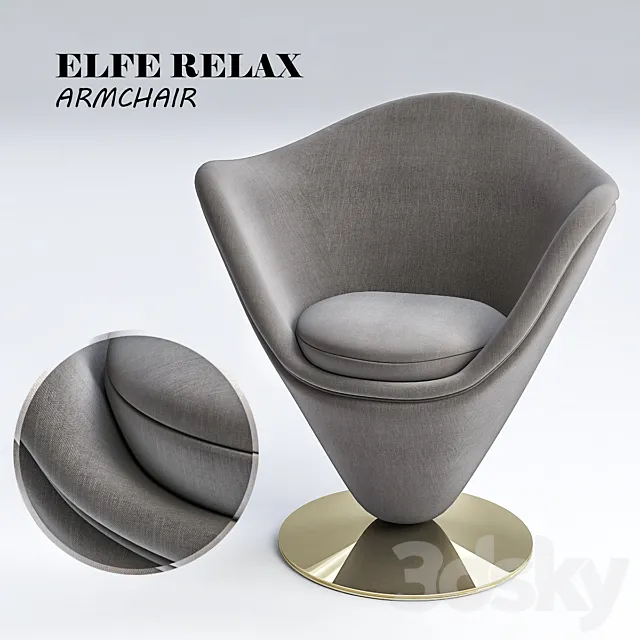 elfe relax armchair 3ds Max