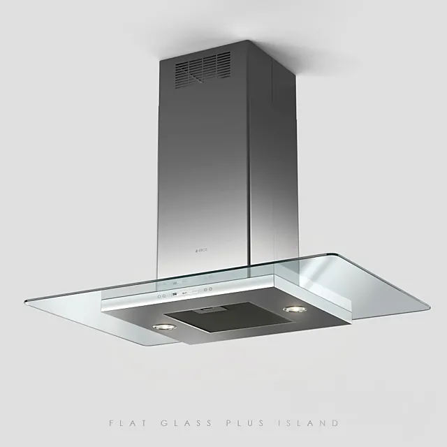 Elica flat glass plus island 3DSMax File