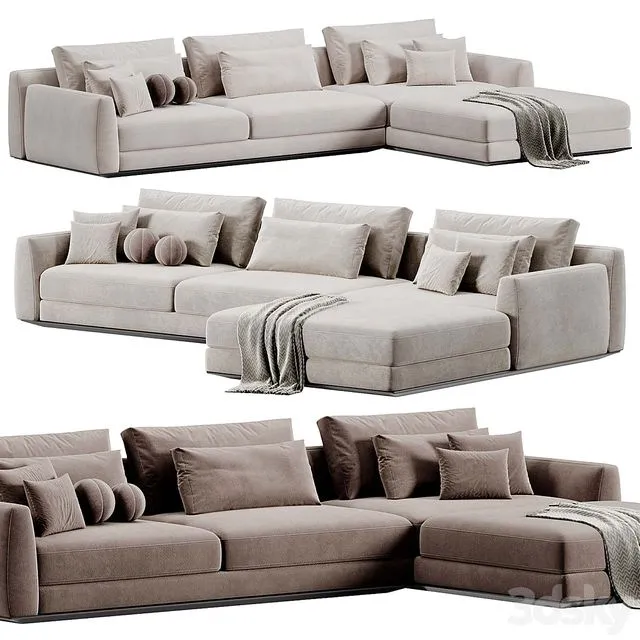 Elington Sofa By Casamania & Horm Sofa 3dsMax Model