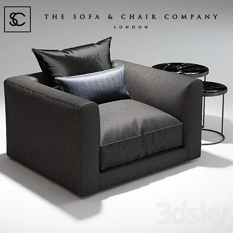 Elis Armchair_The sofa and chair company_Coppice table 3DS Max