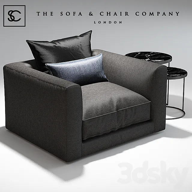 Elis Armchair_The sofa and chair company_Coppice table 3DSMax File