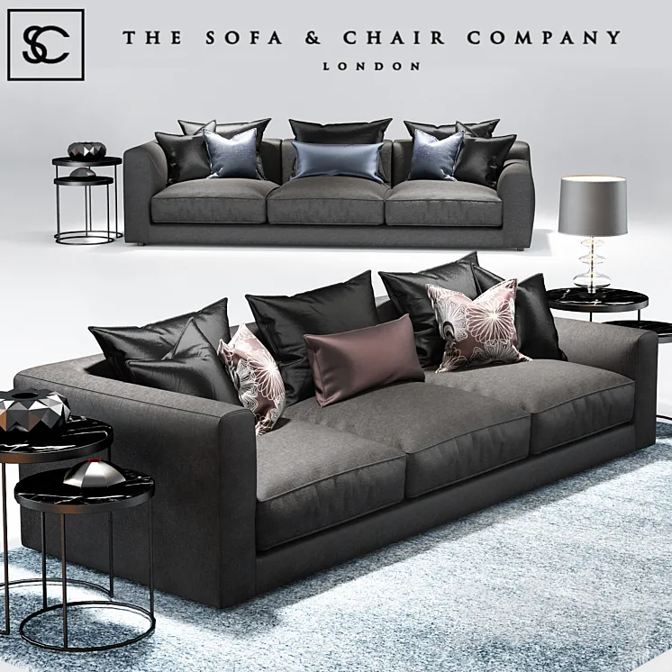 Elis sofa_The sofa and chair company_Coppice table 3DS Max