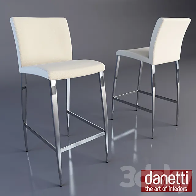 elise bar stool 3DS Max Model