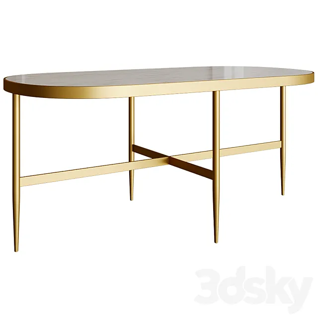 Elisenda coffee table 3DS Max Model