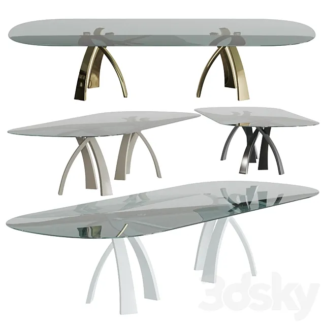 Eliseo table by Tonin Casa long 3DSMax File