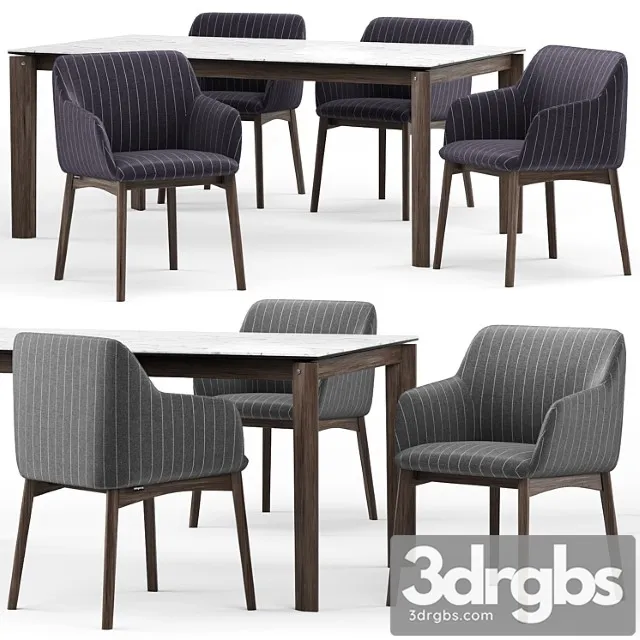 Elle chair and alpha table – calligaris 2 3dsmax Download