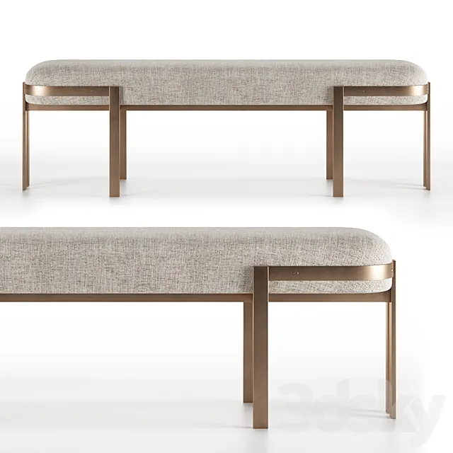 Elliot Bench by Kelly Wearstler 3ds Max