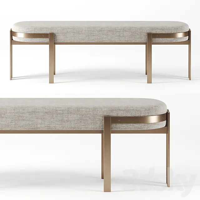 Elliot Bench by Kelly Wearstler 3DS Max Model