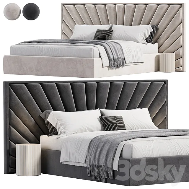 Elliot Deco Bed 3DS Max Model