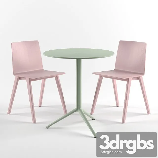 Elliot table and chairs osaka 2 3dsmax Download