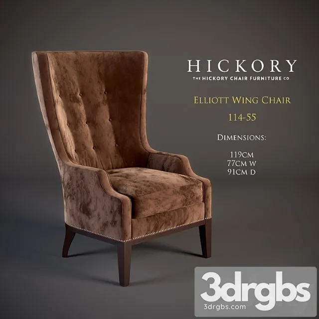 elliott wing chair 3dsmax Download