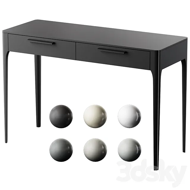 Ellipse Console Type 2 drawers 3DS Max Model