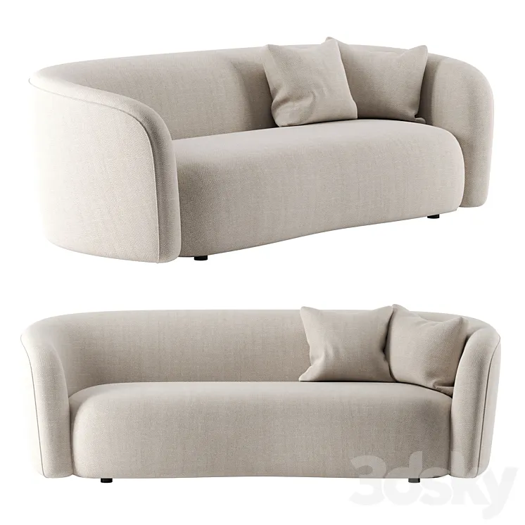 Ellipse Sofa 3 seater by Ethnicraft 3DS Max
