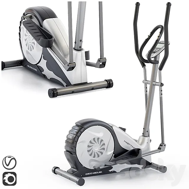 Elliptical trainer Hasttings Q600 MEDUSA. Ellipse 3DS Max Model